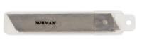 NORMAN Сменные лезвия для канцелярских ножей NORMAN, 18x100 мм, 10 штук, арт. NRN 240707