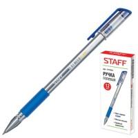 Staff Ручка гелевая, корпус прозрачный, линия 0,35 мм, синяя