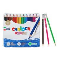 Carioca Набор цветных карандашей "Acquarell", 24 матовых цвета, эффект акварельных красок