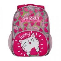 Grizzly Рюкзак детский, цвет ярко-розовый, светло-серый (арт. RK-076-1/3)