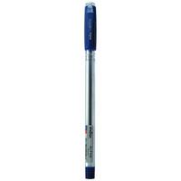Index Ручка шариковая "Alpha", прозрачный корпус, металлический наконечник, 0,7 мм, синяя