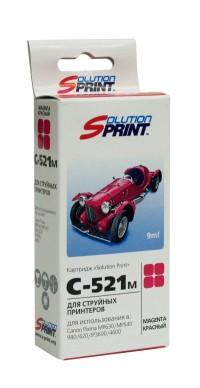 Solution Print Картридж струйный SP-C-521 iM, совместимый с Canon CLI-521M, пурпурный