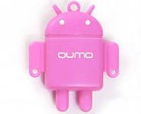 QUMO microsdhc 8gb class 10 + usb картридер fundroid розовый