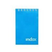 Index Блокнот "Index", на гребне, синий, А7, 40 листов в клетку