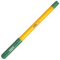 Index Ручка шариковая, пластиковый желтый корпус, 0,5 мм, зеленая