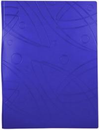 БЮРОКРАТ Папка с металлическим зажимом "Galaxy", A4, синий