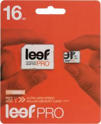 LEEF PRO microSDHC Class 10 UHS-I U1 16GB + SD adapter