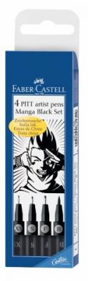 Faber-Castell Ручки капиллярные "Manga", 4 цвета