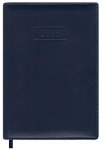 Феникс + Ежедневник датированный на 2018 год "Эконом", А5, 176 листов, синий