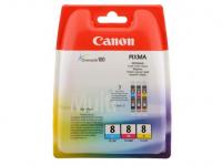 Набор картриджей Canon CLI-8C/M/Y из 3х цветов для PIXMA MP800/MP500/iP6600D/iP5200/iP5200R/iP4200/IX5000 700 страниц