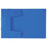 BRAUBERG Папка на резинках "Office", синяя, до 300 листов, 500 мкм
