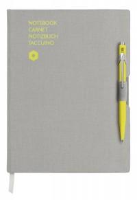 Caran d'Ache Записная книжка Carandache "Office", цвет: серый, A5, 192 страницы, ручка желтая, арт. 8491.401
