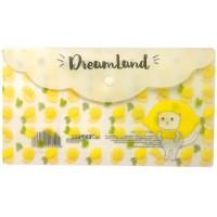 Expert complete Папка-конверт на кнопке "Dreamland. Лимон", 130x230 мм, 180 мкм