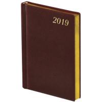 BRAUBERG Ежедневник датированный на 2019 год "Iguana", А5, 168 листов, цвет обложки коричневый