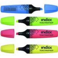 Index Набор текстмаркеров, 4 цвета в PVC-пенале