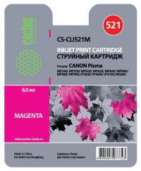 Cactus cs-cli521m совместимый пурпурный для canon mp540 mp550 mp620 mp630 mp640 mp660 (8,2ml)