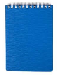 Hatber Блокнот "Wood", А6, 80 листов, клетка, голубой