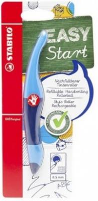 STABILO Ручка-роллер Easy Start голубой корпус для правшей + 1 стержень