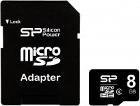 Silicon Power micro SDHC 8Гб class 4 + адаптер