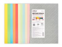 STILSY Цветная бумага для офисной техники "Пастель, Интенсив", 10 цветов, 50 листов, А4, арт. STCP-04