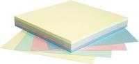 GLOBAL Бумага для заметок с липким слоем "Радуга", 75х75 мм, 4 цвета, 100 листов