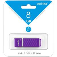 Smart Buy Флэш-диск "Quartz", 8GB, фиолетовый