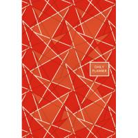 Канц-Эксмо Ежедневник полудатированный "Офисный стиль. Геометрия", А5, 192 листа (красный)