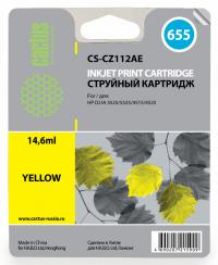 Cactus Картридж струйный CS-CZ112AE №655 желтый (14.6мл)