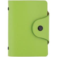 OfficeSpace Визитница карманная на 40 визиток, 80x110 мм, зеленая