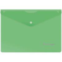 Berlingo Папка-конверт на кнопке, A5, 180 мкм, зеленая