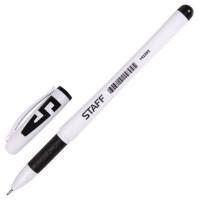 Staff Ручка гелевая, корпус белый, линия 0,35 мм, черная