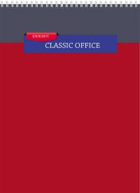 Проф-Пресс Блокнот на гребне "Офисная классика", А6, 40 листов, клетка