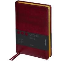 Berlingo Ежедневник недатированный "xGold", A5, 160 листов, кожзам, золотой срез, бордовый