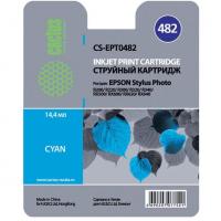 Cactus CS-EPT0482 Картридж струйный, Голубой, Стандартная, нет