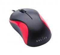 Oklick 115S Optical Mouse for Notebooks Black Red USB