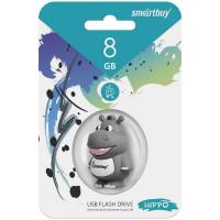 Smart Buy Флэш-диск "Бегемот", 8Gb, серый
