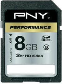 PNY SDHC Class 6 8GB