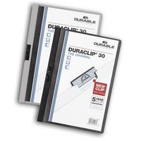 Durable Папка с клипом "Duraclip Original 30", 30 листов, белая