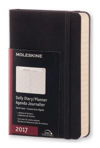 Moleskine Еженедельник "Classic Daily Pocket", черный, 400 страниц, 90x140 мм