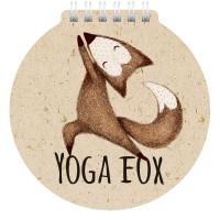 Hatber Блокнот на гребне "Yoga fox", А6, 60 листов
