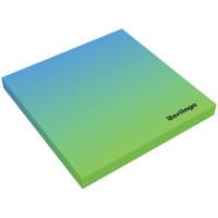 Berlingo Самоклеящийся блок "Ultra Sticky. Radiance", 75x75 мм, 50 листов, цвет: голубой, зеленый