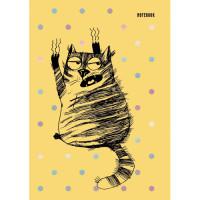 Канц-Эксмо Книга для записей "Графика. Черный кот", А6, 96 листов, клетка