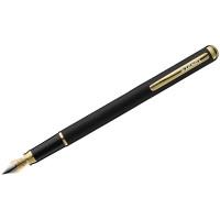 Luxor Ручка перьевая "Marvel", синяя, 0,8 мм, корпус черный/золото