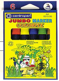 Centropen Фломастеры "Colorfix" Jumbo, 6 цветов