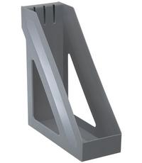 Стамм Лоток для бумаг "Базис", вертикальный, серый металлик
