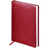 OfficeSpace Ежедневник недатированный "Croco", A6, 160 листов, кожзам, красный