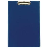 BRAUBERG Папка-планшет с верхним прижимом и крышкой "Brauberg", А4, картон, ПВХ, синяя