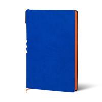 LOREX Ежедневник недатированный с ручкой, А5, 128 листов, синий (оранжевый срез)