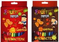 Action! Набор фломастеров &quot;Fruit Ninja&quot;, 12 цветов