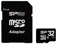 Silicon Power microsdhc 32gb class 10 + адаптер (sp032gbsth010v10-sp)